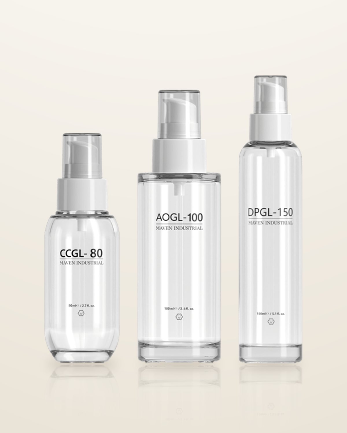 Maven CCGL-80, AOGL-100 and DPGL-150 spray bottles